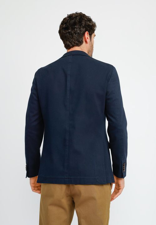 Chaqueta Casual Algodón Slim Calisto Azul Marino