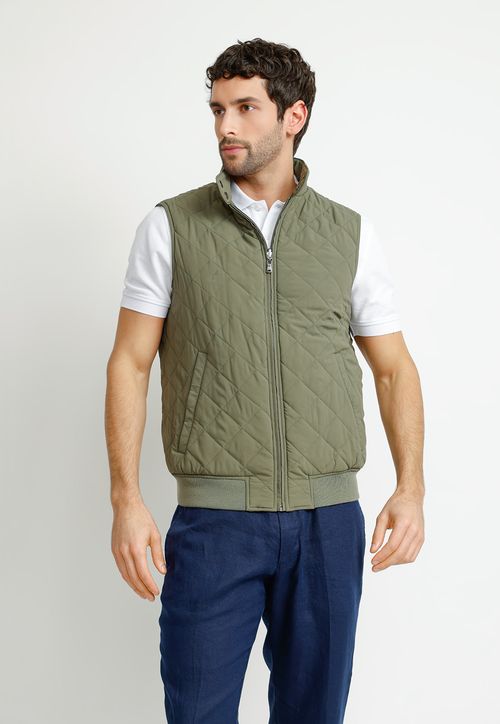 Parka Sin Mangas Reversible Terán Verde