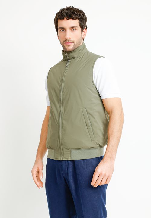 Parka Sin Mangas Reversible Terán Verde