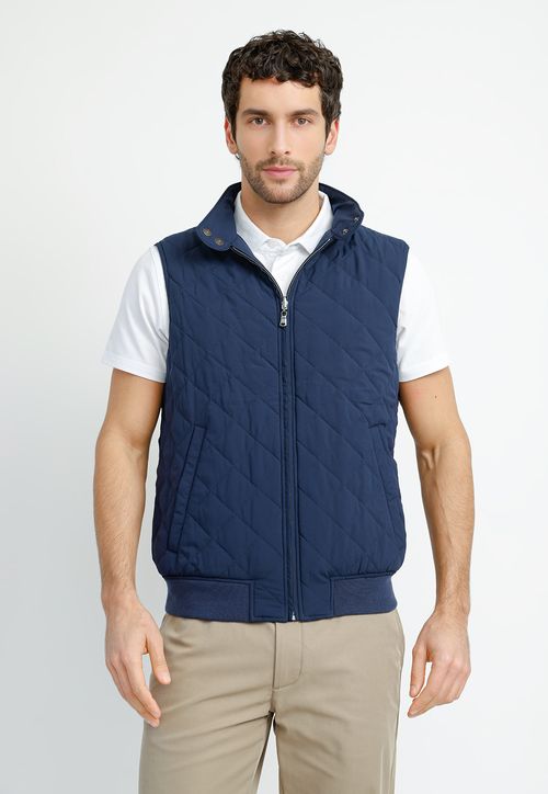 Parka Sin Mangas Reversible Terán Azul Marino