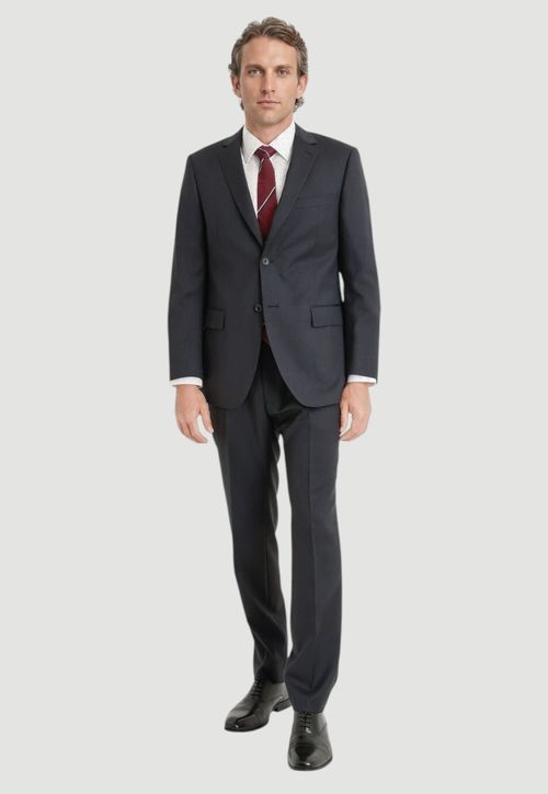 Traje Suit Separate Formal Hombre Lana S100'S Regular Mix&Color Marengo