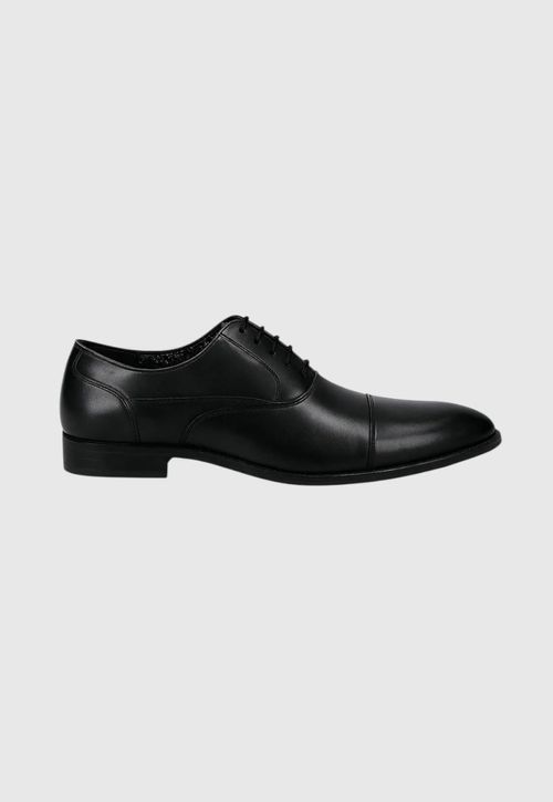 Zapato Formal Liso Cuero Negro