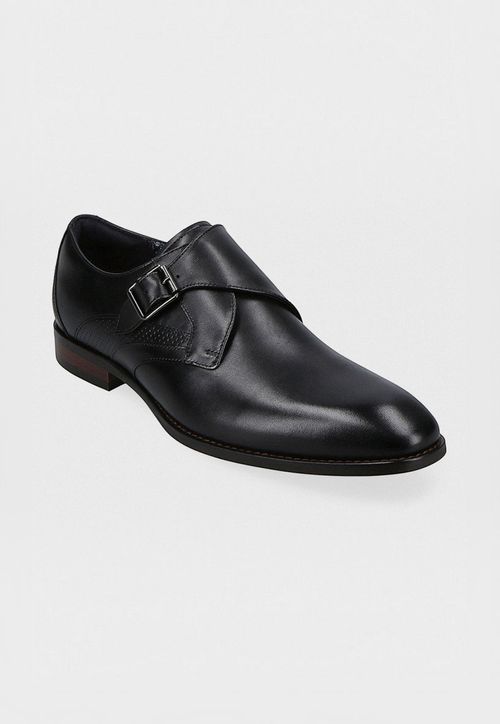 Zapato Formal Hebilla Cuero Negro