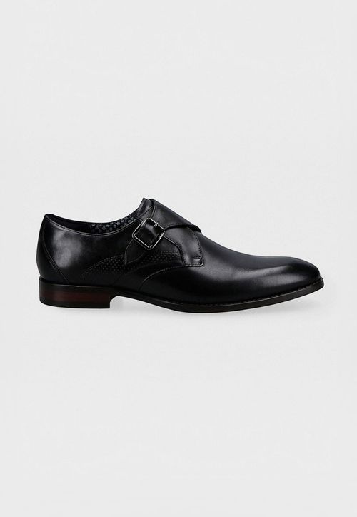 Zapato Formal Hebilla Cuero Negro