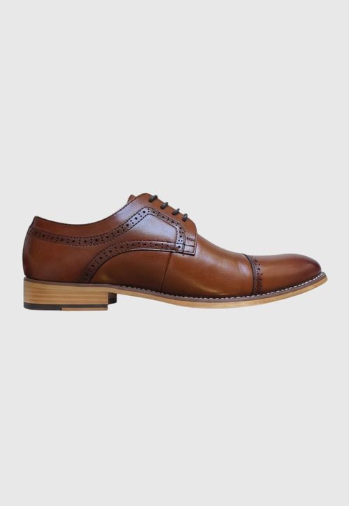 Zapato Formal Liso Cuero Dickinson Cognac