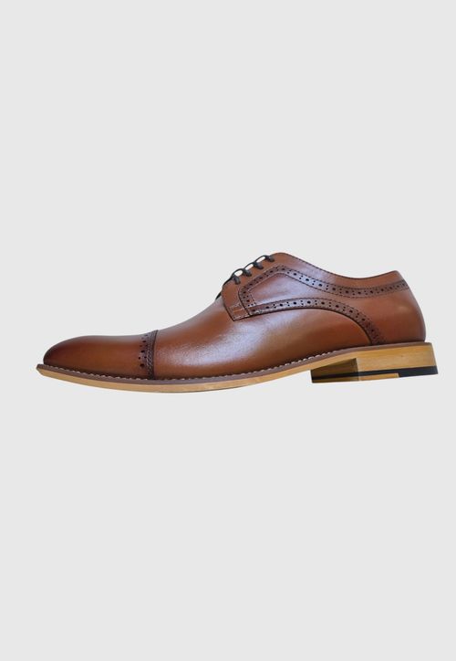 Zapato Formal Liso Cuero Dickinson Cognac