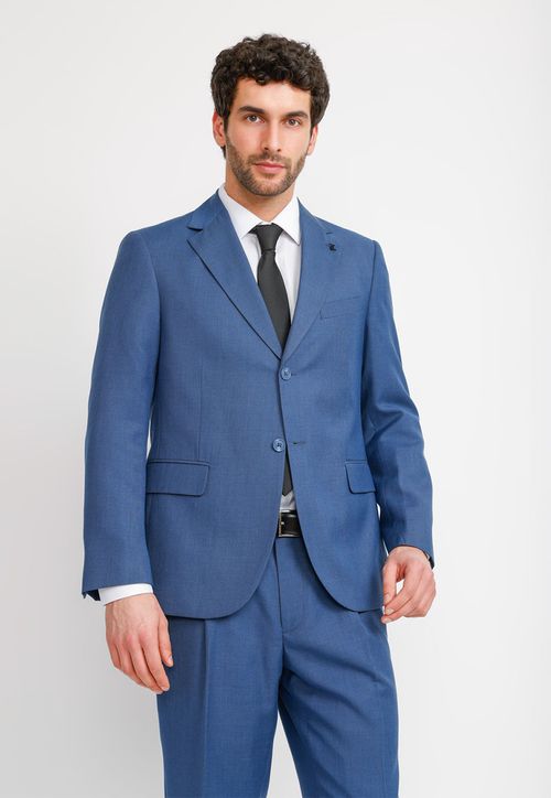 Traje Hombre Formal Regular Graduación Azul Piedra